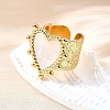 Brass Cuff Rings for Women RJEW-F183-02B-G-2