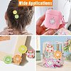 40Pcs 5 Colors Fruit Transparent Resin Cabochons CRES-CJ0001-85-7