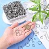 700Pcs 7 Styles 201& 304 Stainless Steel Split Rings STAS-CJ0002-17-4