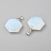 Faceted Gemstone Pendants G-F340-03-3