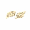 Rack Plating 201 Stainless Steel Filigree Pendants STAS-T057-34G-3