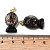 Handmade Dichroic Foil Lampwork Pendants DICH-G001-01G-04-3