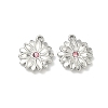 304 Stainless Steel Rhinestone Pendants STAS-L308-07P-1