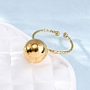 304 Stainless Steel Cuff Rings for Women RJEW-F175-01G-02-1