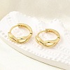 Infinity Brass Hoop Earrings for Women EJEW-U068-01G-2
