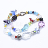 Glass Beads Strands X-GLAA-F081-12-2