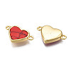 Brass Connector Charms KK-N233-169B-01E-3