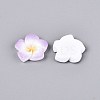 Plumeria Flower Opaque Resin Cabochons CRES-T025-30E-02-3