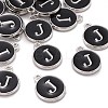 Platinum Plated Alloy Charms ENAM-S118-02J-P-4