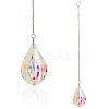 1Pc Transparent Glass Hanging Suncatchers AJEW-TADJ0001-02D-1