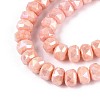Anti-Tarnish Electroplate Glass Beads Strands GLAA-T025-6mm-11F-4
