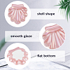 Shell Shaped Porcelain Jewelry Storage Display Trays for Rings AJEW-SP0006-06B-02-6