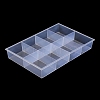 8 Grids Transparent Plastic Jewelry Trays CON-K002-02D-3