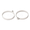 Non-Tarnish 304 Stainless Steel Open Back Bezel Flat Round Pendants LS-STAS-Z040-04B-P-2