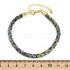 4MM Braided Nylon Cord Bracelets FIND-A057-01G-02-4