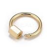 Brass Screw Carabiner Lock Charms X-KK-T047-06G-3