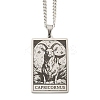 Non-Tarnish 304 Stainless Steel Tarot Pendant Necklaces NJEW-A026-01P-10-1