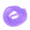 Baking Paint Imitation Jade Glass Round Bead Strands DGLA-Q021-8mm-44-2