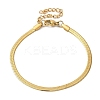 Ion Plating(IP) 304 Stainless Steel Herringbone Chain Bracelet for Men Women BJEW-Q998-01G-1