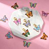 12Pcs 6 Colors Light Gold Tone Alloy Enamel Pendants ENAM-YW0003-45-5