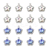10Pcs 2 Colors Rack Plating Alloy with Rhinestone Pendants FIND-YW0006-90-1