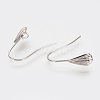 Brass Earring Hooks KK-S336-42P-1