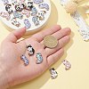 25Pcs 5 Styles Rack Plating Alloy Pendants ENAM-CJ0004-73-4