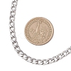 5MM 304 Stainless Steel Cuban Link Chain Necklaces NJEW-JN05849-3