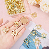 40Pcs Rack Plating Alloy Open Back Bezel Pendants FIND-CA0008-76-3