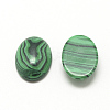 Synthetic Malachite Cabochons G-R415-14x10-38-2
