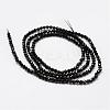 Natural Black Spinel Beads Strands G-K185-09-2