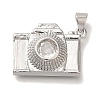 Rack Plating Brass Micro Pave Cubic Zirconia Pendants KK-I720-21P-1