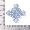 UV Plated Iridescent & Luminous Transparent Acrylic Beads OACR-G033-06G-5