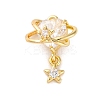 Brass Micro Pave Cubic Zirconia Pendants KK-U042-12G-1