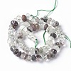 Natural Green Lodolite Quartz Beads Strands G-L493-14-3