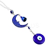 Evil Eye Alloy Lampwork Pendant Decorations LS-HJEW-M005-02B-AS-3