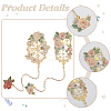 2Pcs 2 Styles Zinc Alloy Enamel Bookmarks AJEW-CP0003-98A-6