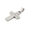 304 Stainless Steel Pendants STAS-P400-09P-2