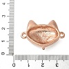 Alloy Crystal Rhinestone Fox Connector Links Charms FIND-M052-04KCG-NR-3