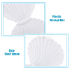 Shell Shape Plastic Candy Storage Box AJEW-WH0472-90C-4