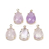 Natural Amethyst Faceted Pendants G-K347-05G-07-1