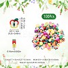 100pcs 5 Styles Handmade Polymer Clay Beads CLAY-YW0002-14-3