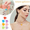 21Pcs 7 Colors Transparent Resin Pendants RESI-GL0001-09-6