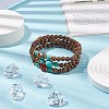 3Pcs 3 Style Natural & Synthetic Mixed Gemstone & Wood Stretch Bracelets Set with Indonesia Beaded for Women BJEW-JB08421-2