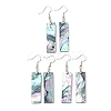Brass Abalone Shell Dangle Earrings EJEW-C161-01C-2