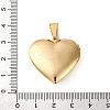 304 Stainless Steel Locket Pendants STAS-L289-01G-3