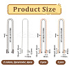 8Pcs 4 Style Alloy Napkin Clip AJEW-OC0004-44-2