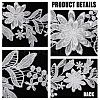Polyester Embroidery Water Soluble Appliques LS-DIY-WH0304-667A-6
