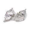 Brass Micro Pave Clear Cubic Zirconia Pendants LS-KK-L212-10P-2