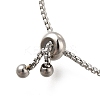 Non-Tarnish 304 Stainless Steel Box Chain Slider Bracelets BJEW-M233-06P-3
